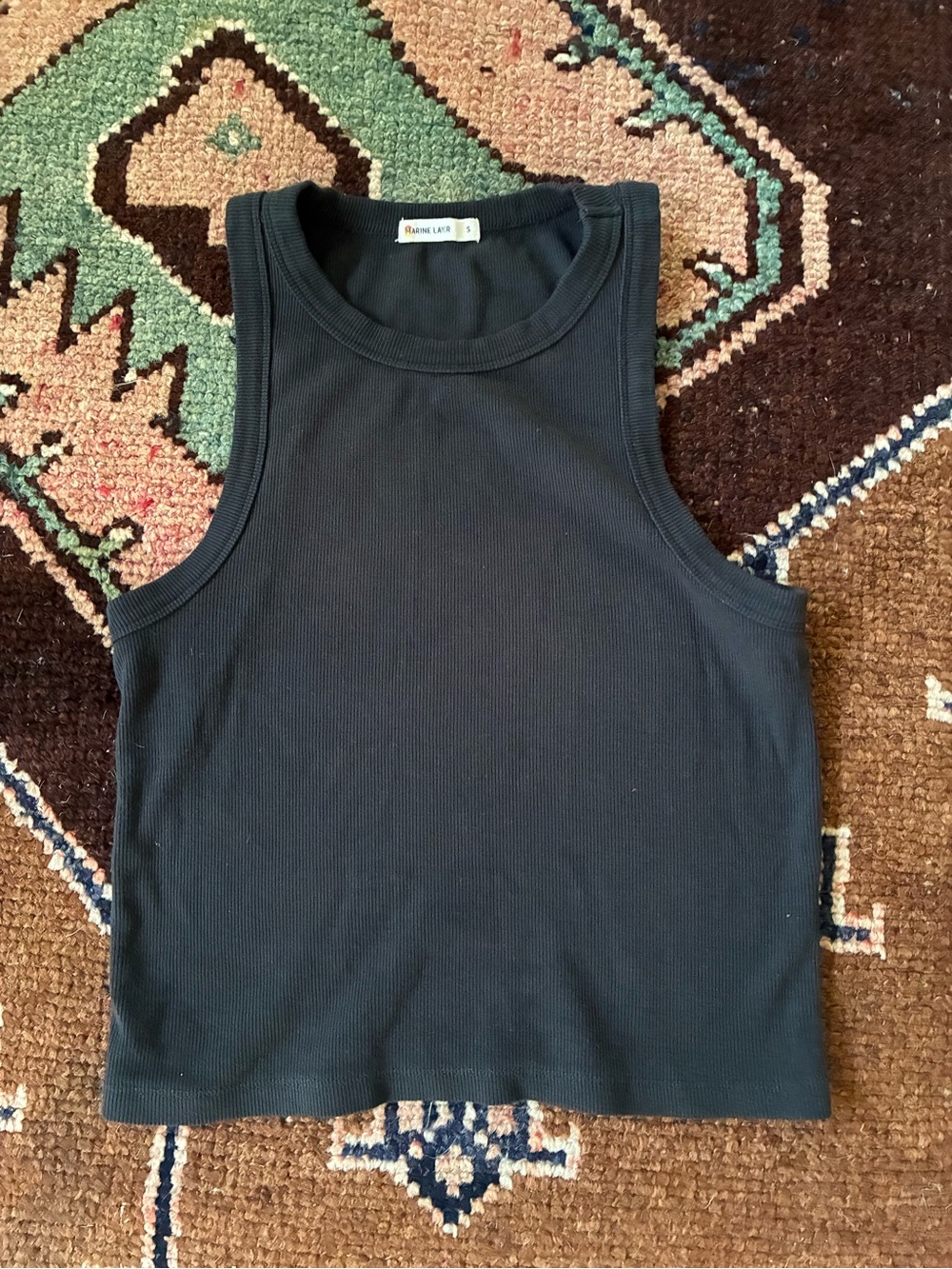 Marine Layer Black Ribbed Tank